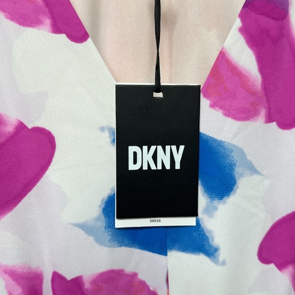 DKNY Plus Size Flutter Sleeve Smock Dress Floral Dress, Size 18w - Picture 5 of 13